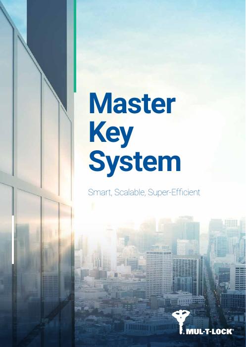 Cover of the Mul-T-Lock master key system brochure