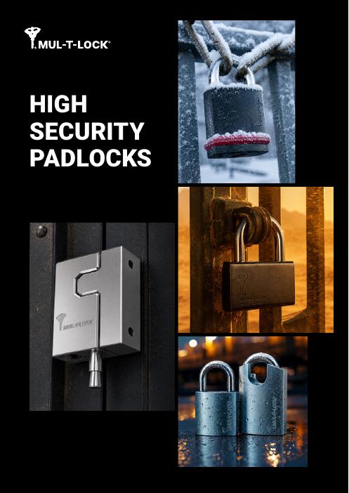 Cover of the Mul-T-Lock high security padlocks catalogue