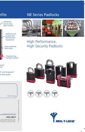 Cover of the Mul-T-Lock NE Series padlocks