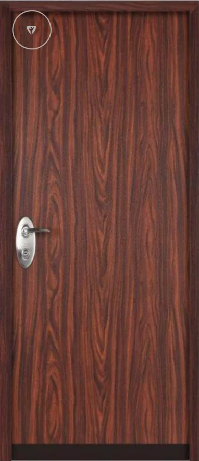 RB steel entrance door with wood-look finish